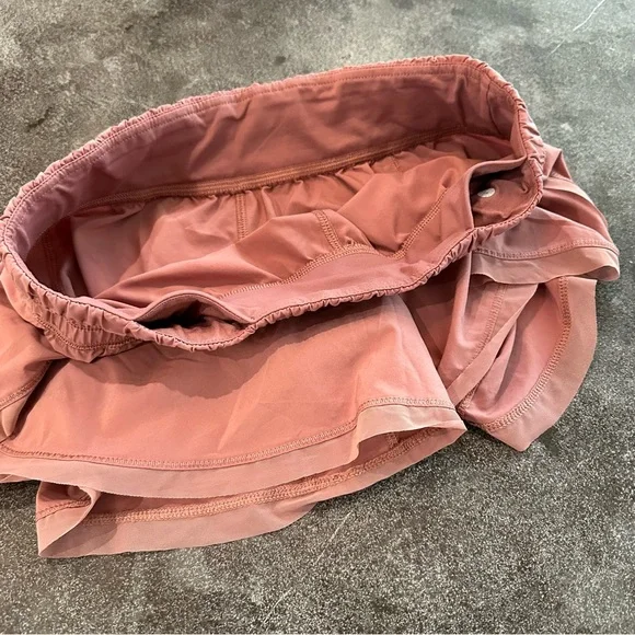 Lulu lemon Lululemon Anew Short 4" Quicksand mauve pink like new size 6 - Picture 15 of 15